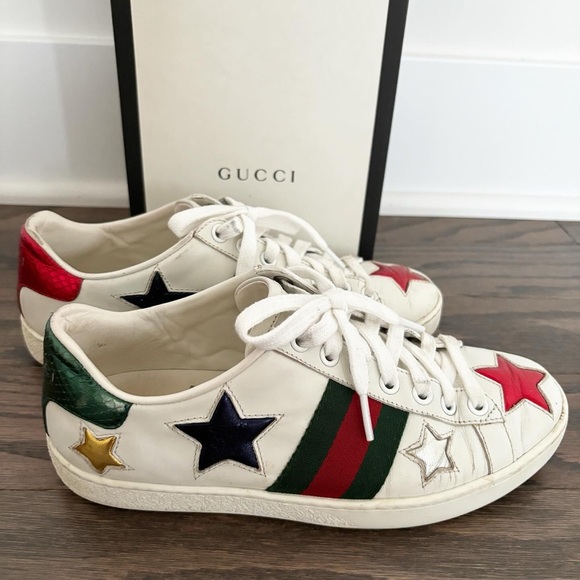 Gucci Shoes - Gucci Ace Leather sneakers Women Size 5 US 35 EU